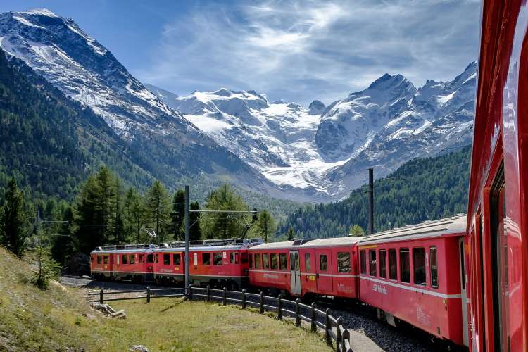 Schweiz - Auf den Spuren des Glacier Express und Original Bernina-Express